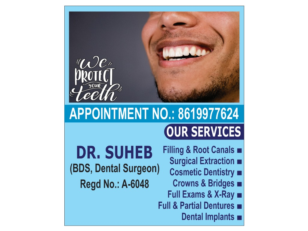 Dr. Suheb — BDS, Dental Surgeon at Dental Plaza Clinic